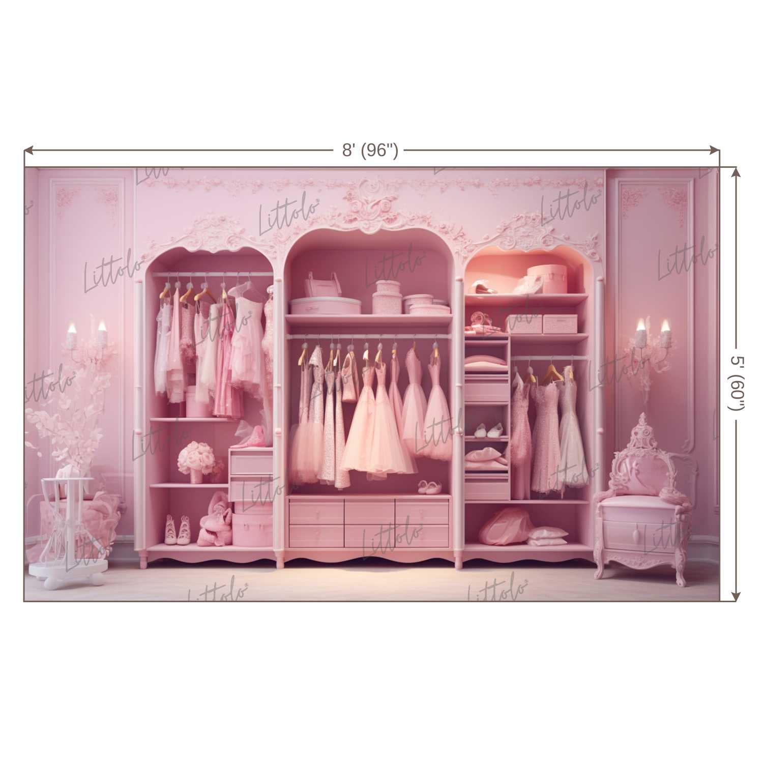 LB1316 Cake Smash and Themed Drops Fashion / Wardrobe Backdrop