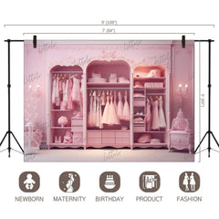 LB1316 Cake Smash and Themed Drops Fashion / Wardrobe Backdrop