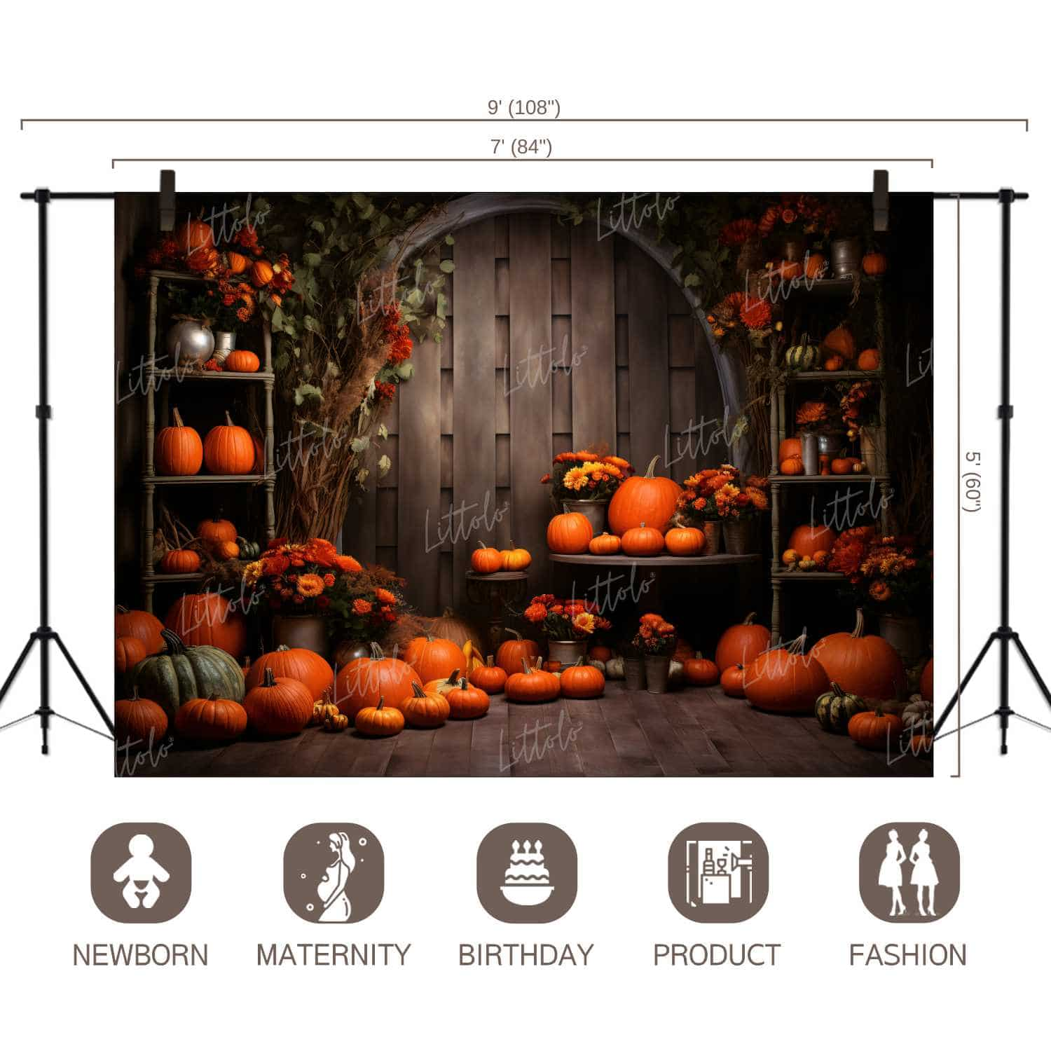 LB1317 Festivals and Seasons Halloween Backdrop