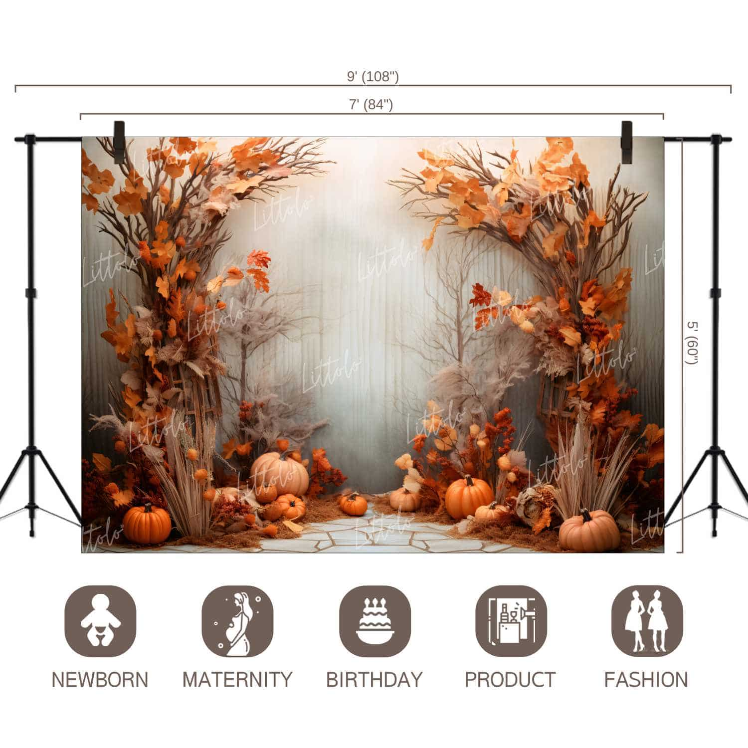 LB1318 Festivals and Seasons Halloween Backdrop