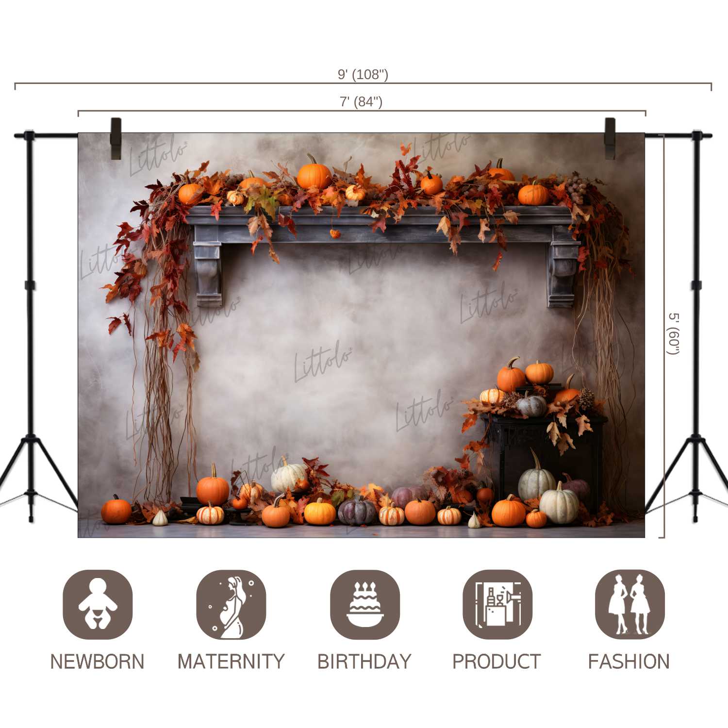 LB1319 Festivals and Seasons Halloween Backdrop