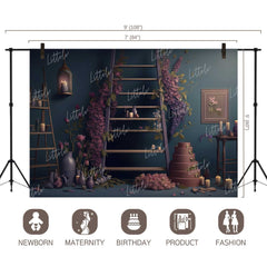 LB1325 Floral and Fine Art Backdrop