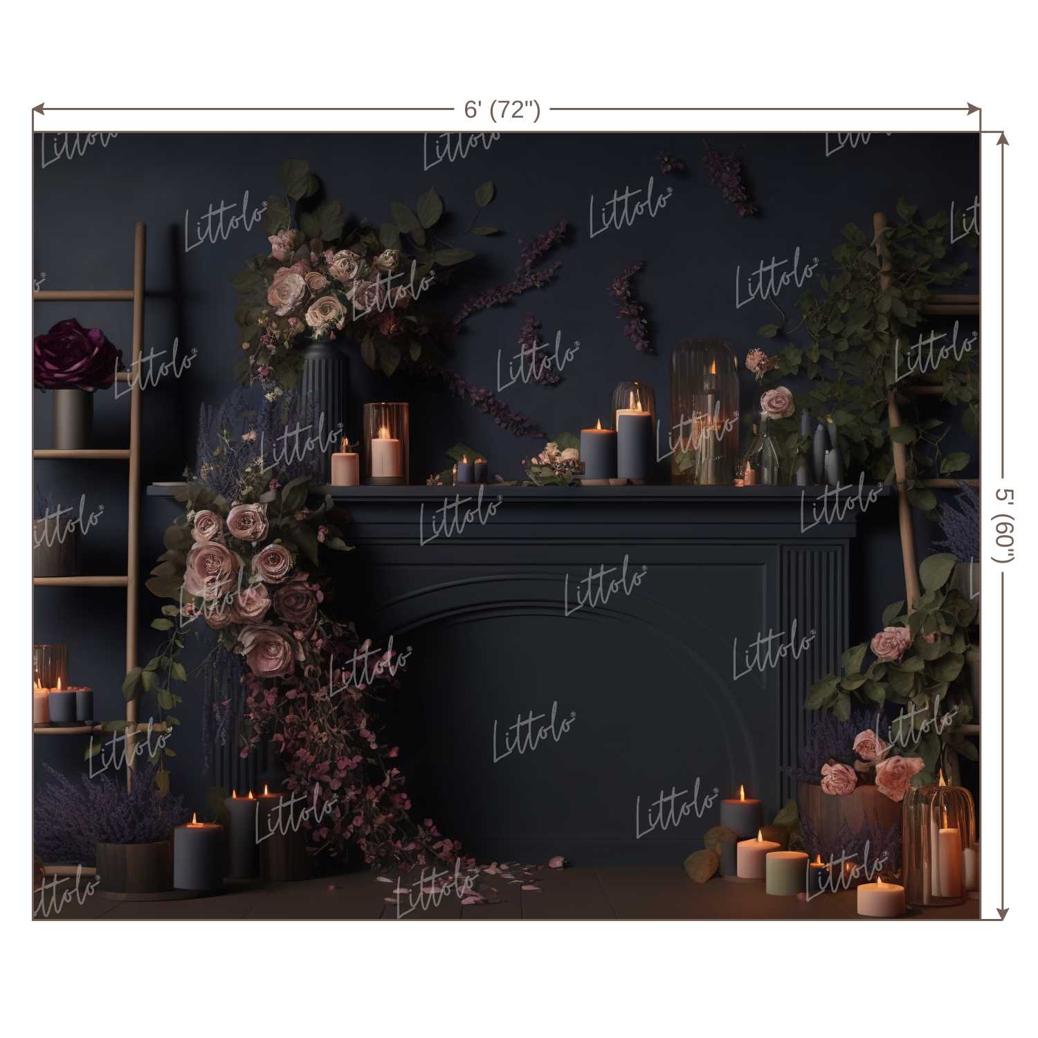 LB1326 Floral and Fine Art Backdrop