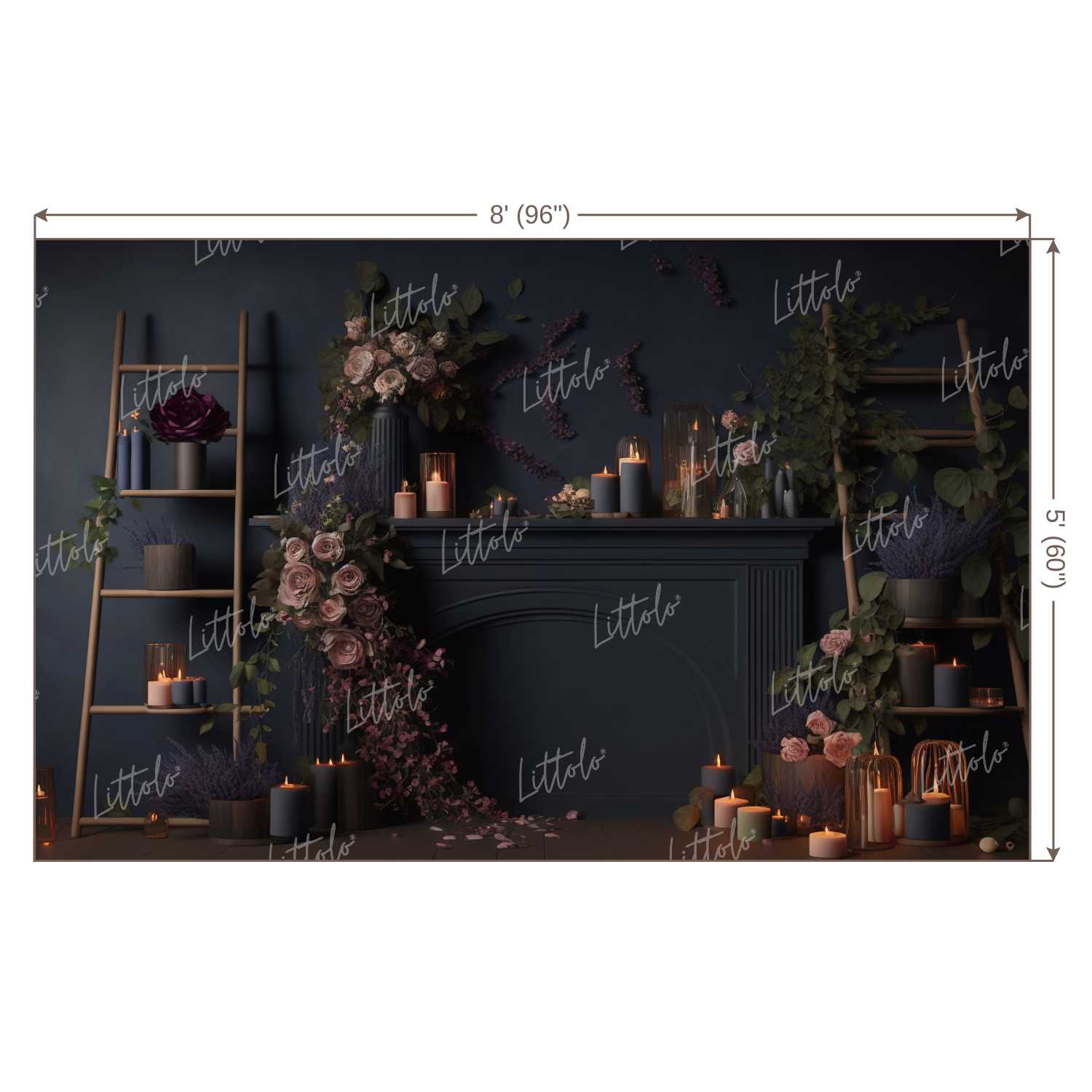 LB1326 Floral and Fine Art Backdrop