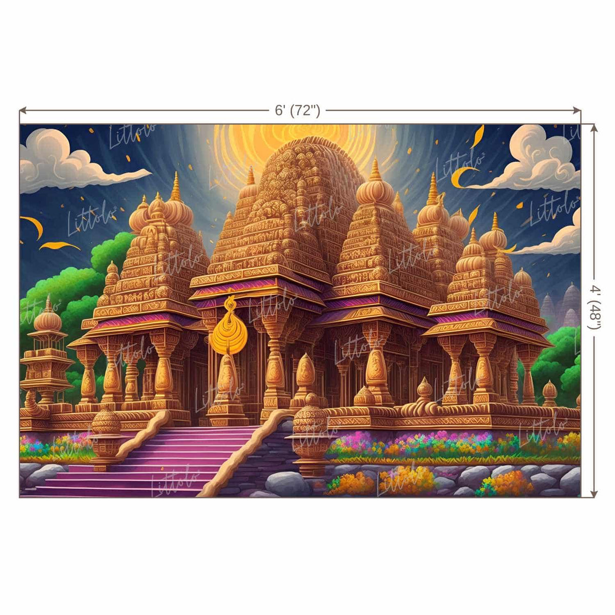 LB1329 Festivals and Seasons Lord Ram Backdrop