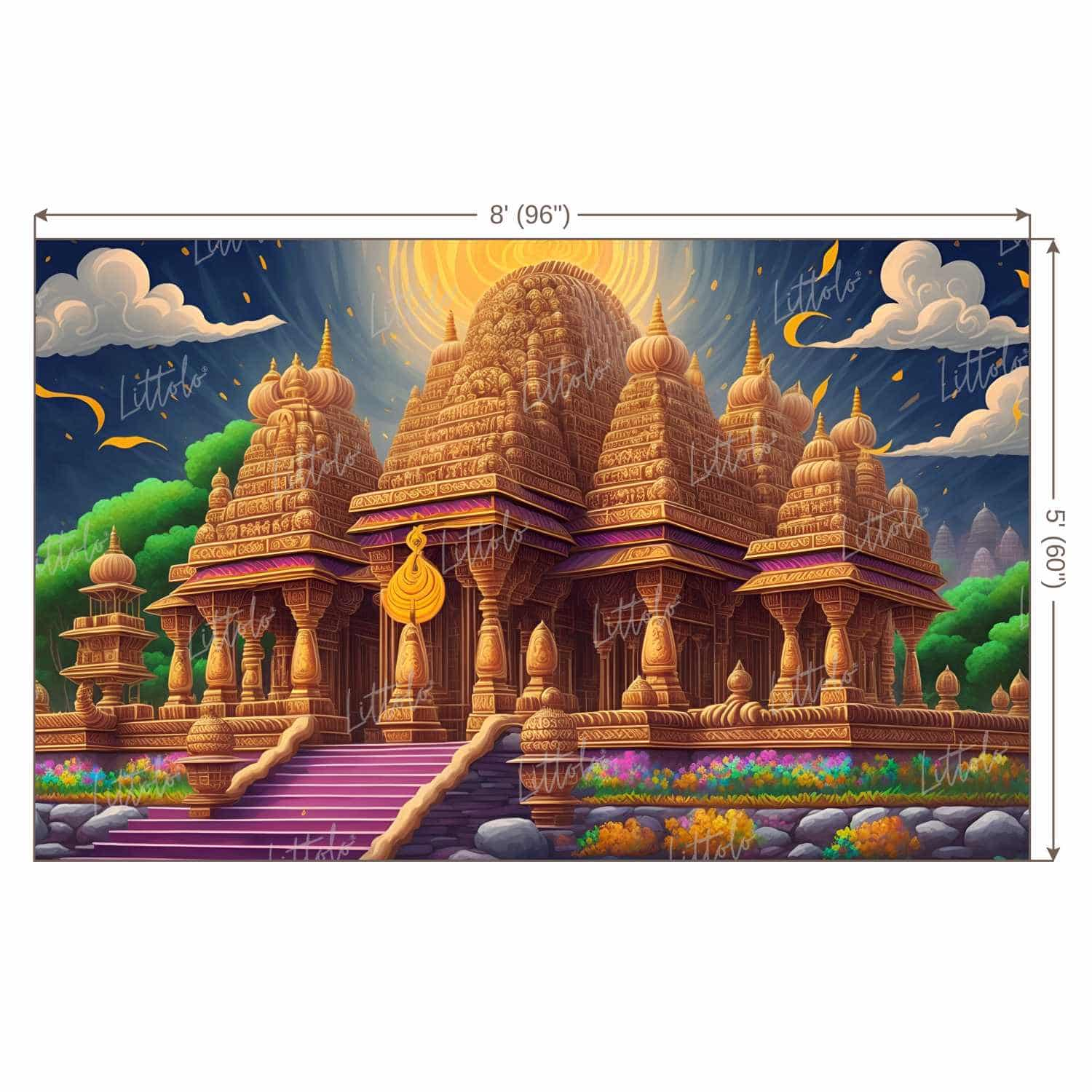 LB1329 Festivals and Seasons Lord Ram Backdrop