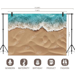 LB1332 Cake Smash and Themed Drops Beach Backdrop