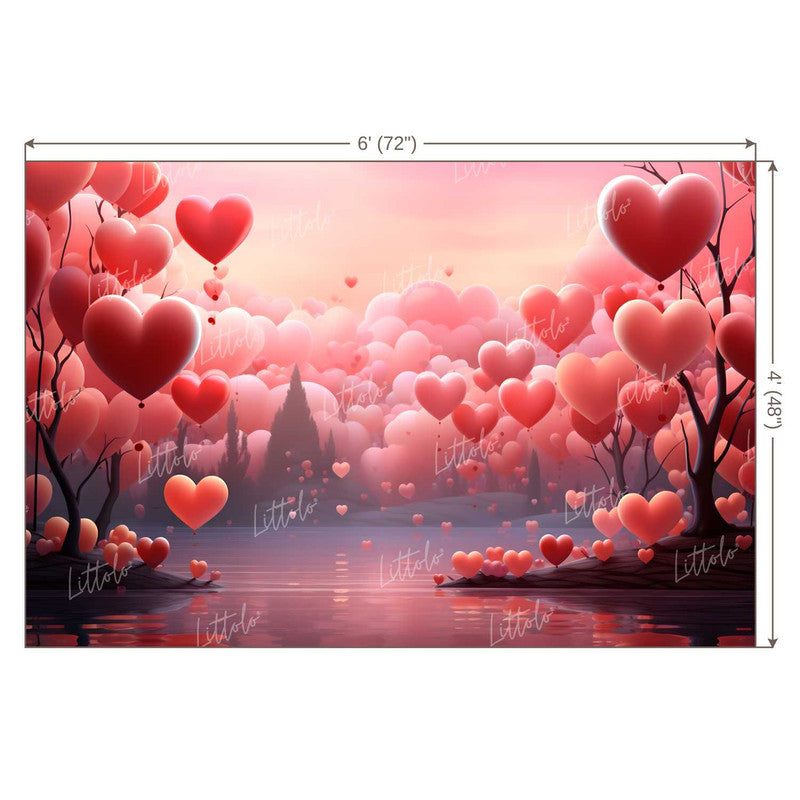 LB1336 Valentine's Day Backdrop