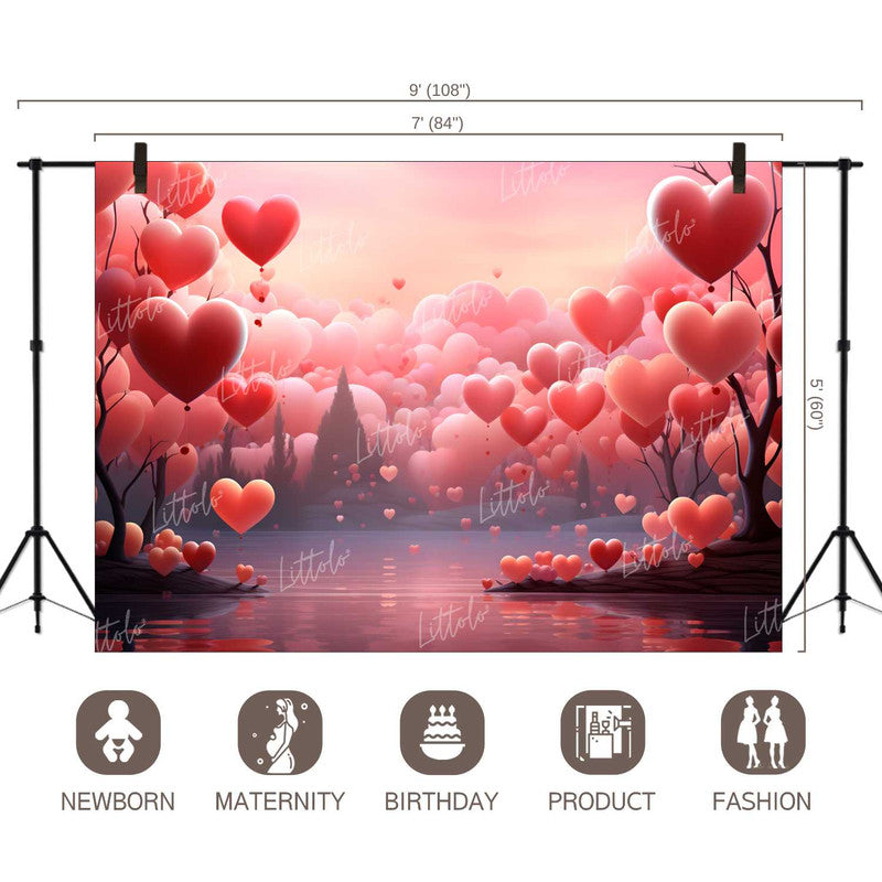 LB1336 Valentine's Day Backdrop