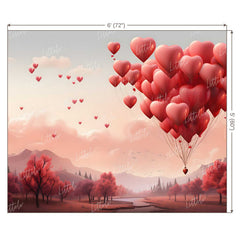 LB1337 Valentine's Day Backdrop