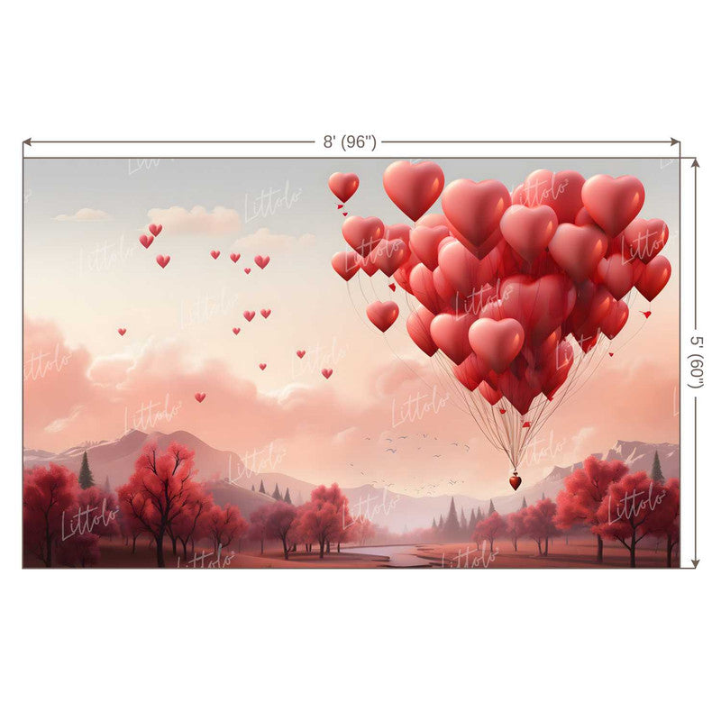 LB1337 Valentine's Day Backdrop