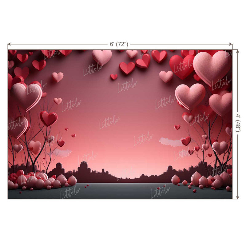 LB1341 Valentine's Day Backdrop