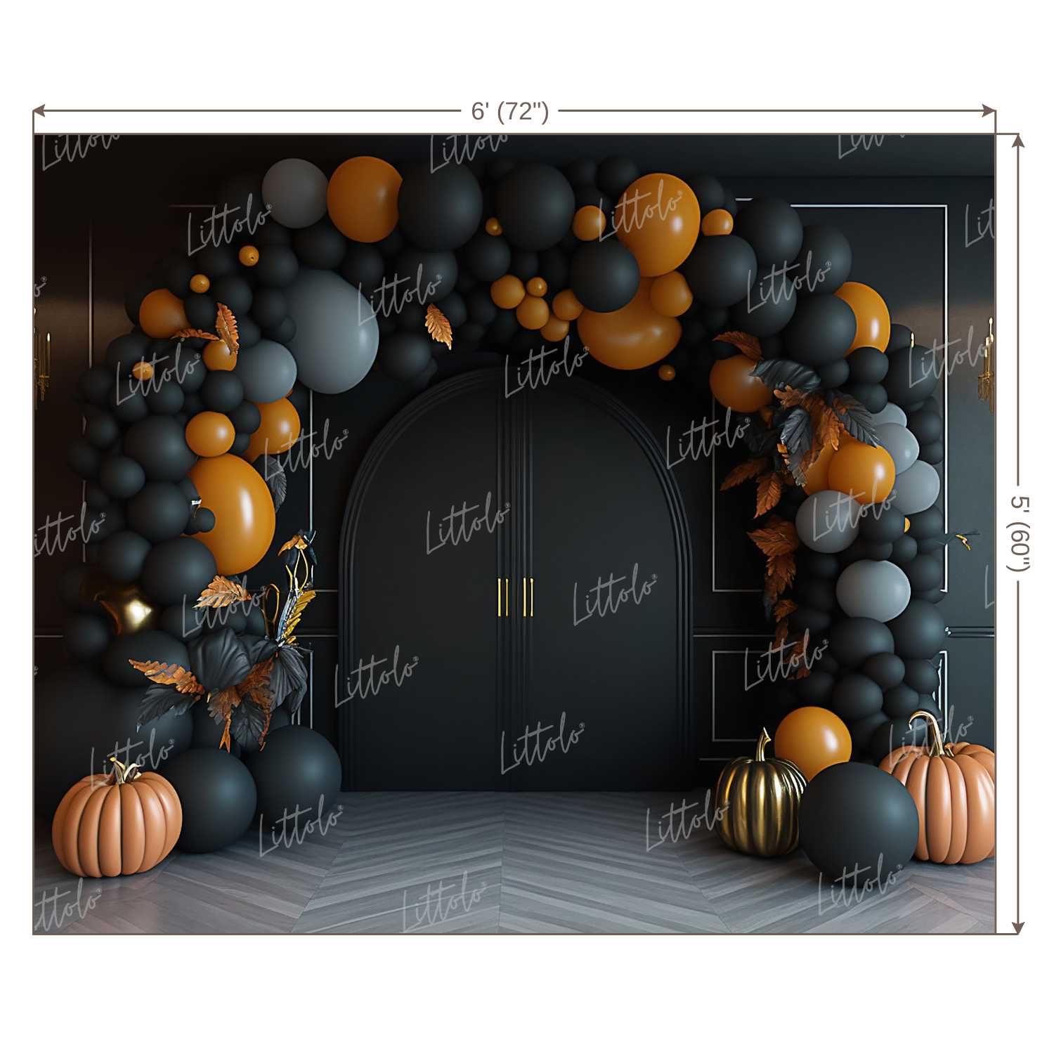 LB1349 Cake Smash and Themed Drops Balloon Garland Backdrop