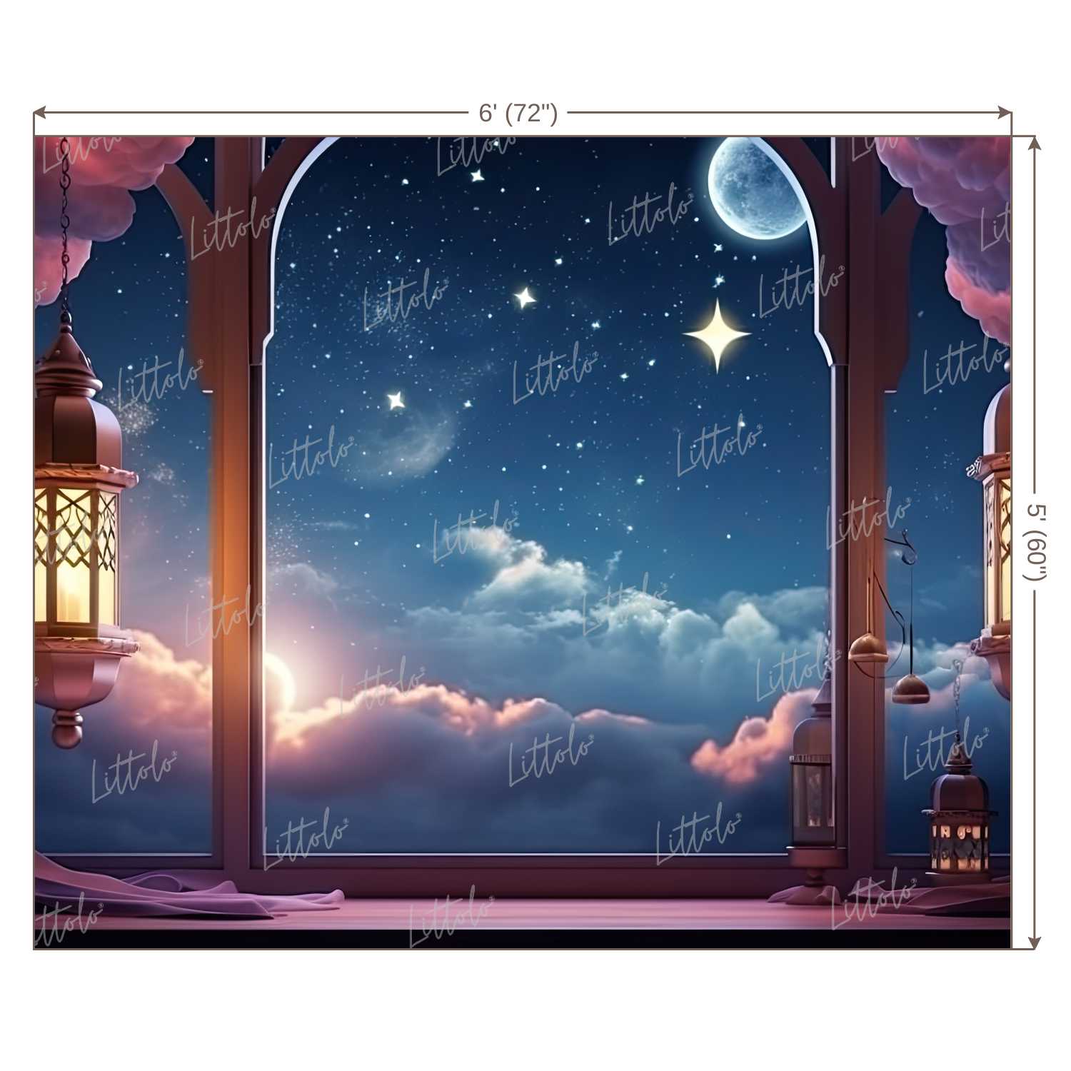 LB1350 Festivals and Seasons Eid Backdrop