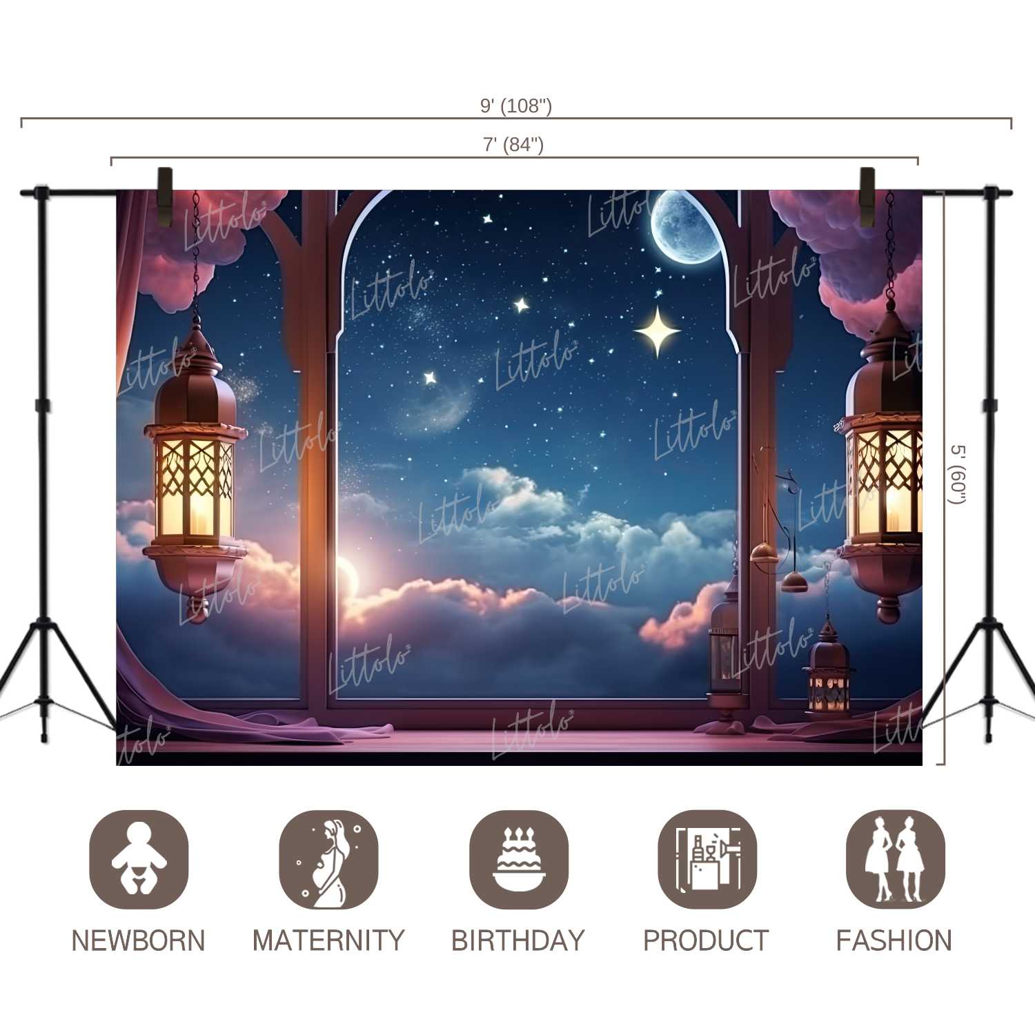 LB1350 Festivals and Seasons Eid Backdrop