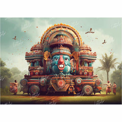 LB1355 Festivals and Seasons Rathyatra Backdrop