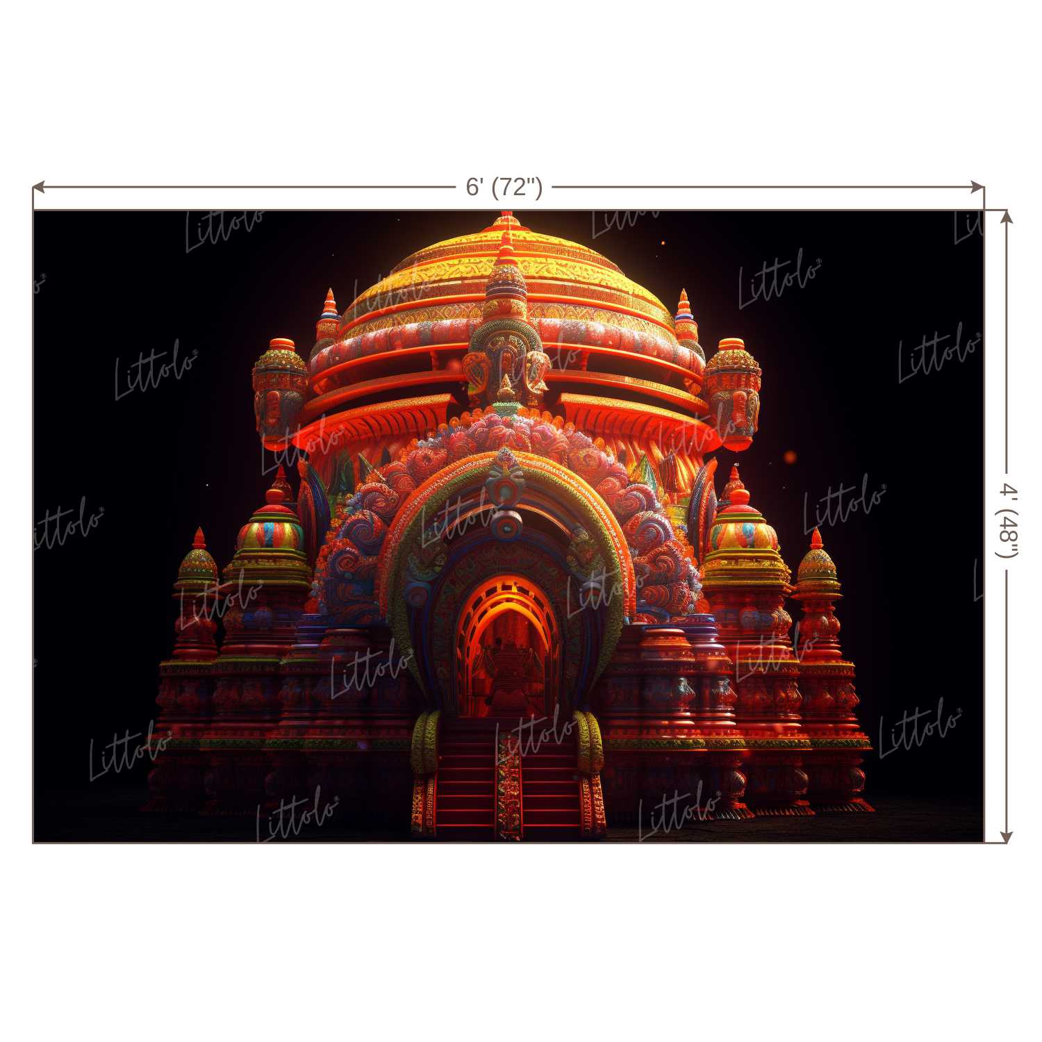 LB1356 Festivals and Seasons Rathyatra Backdrop