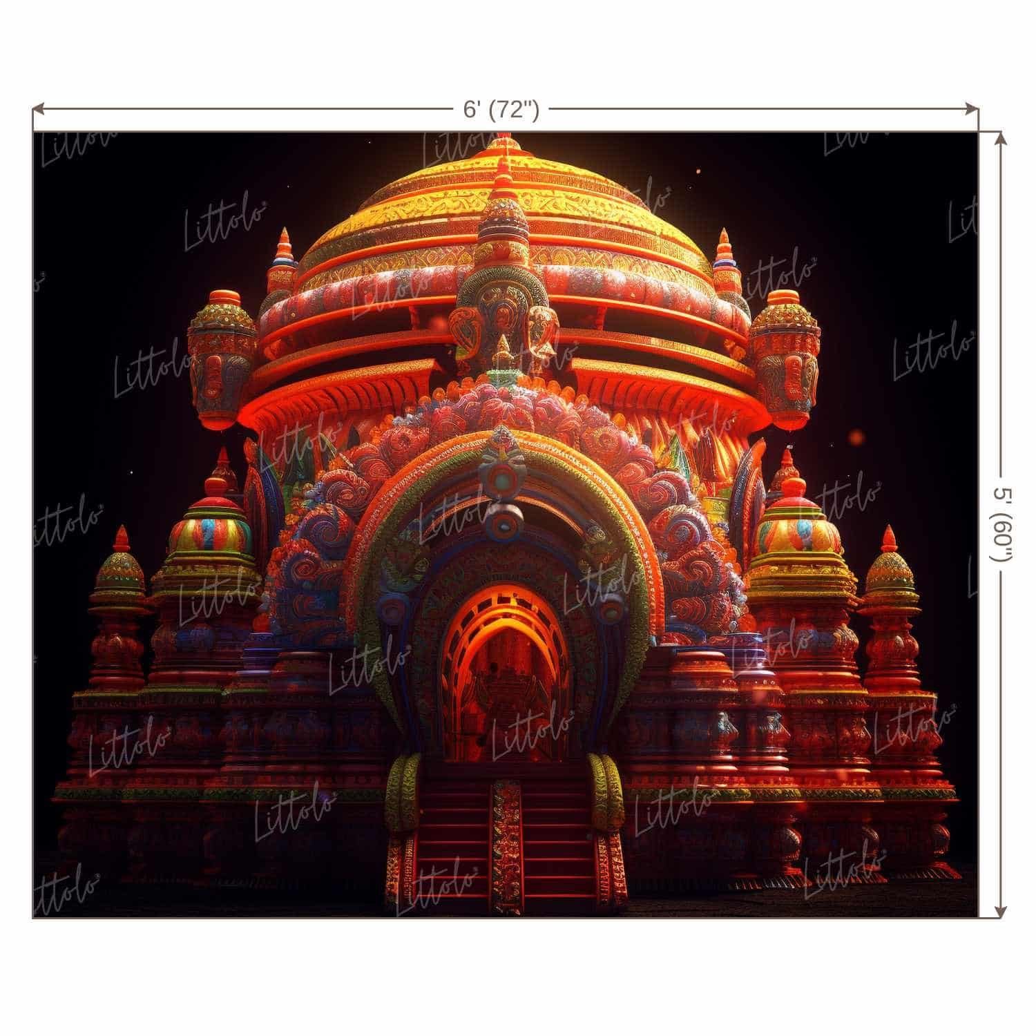 LB1356 Festivals and Seasons Rathyatra Backdrop