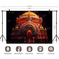 LB1356 Festivals and Seasons Rathyatra Backdrop