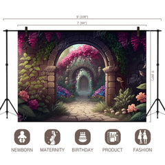 LB1366 Floral and Fine Art Backdrop