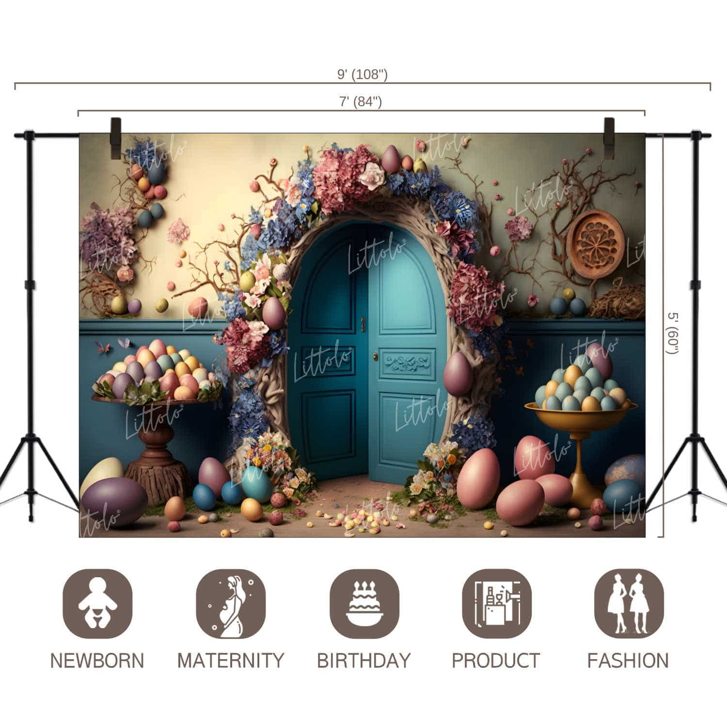 LB1373 Festivals and Seasons Easter Backdrop