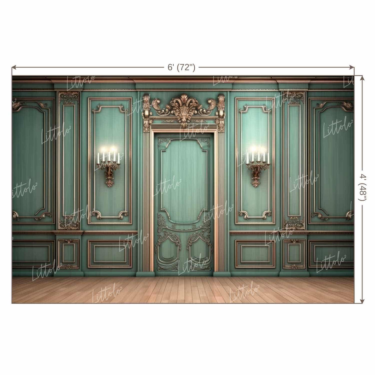 LB1380 Doors and Windows Backdrop