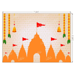 LB1381 Festive and Seasons Lord Ram Backdrop