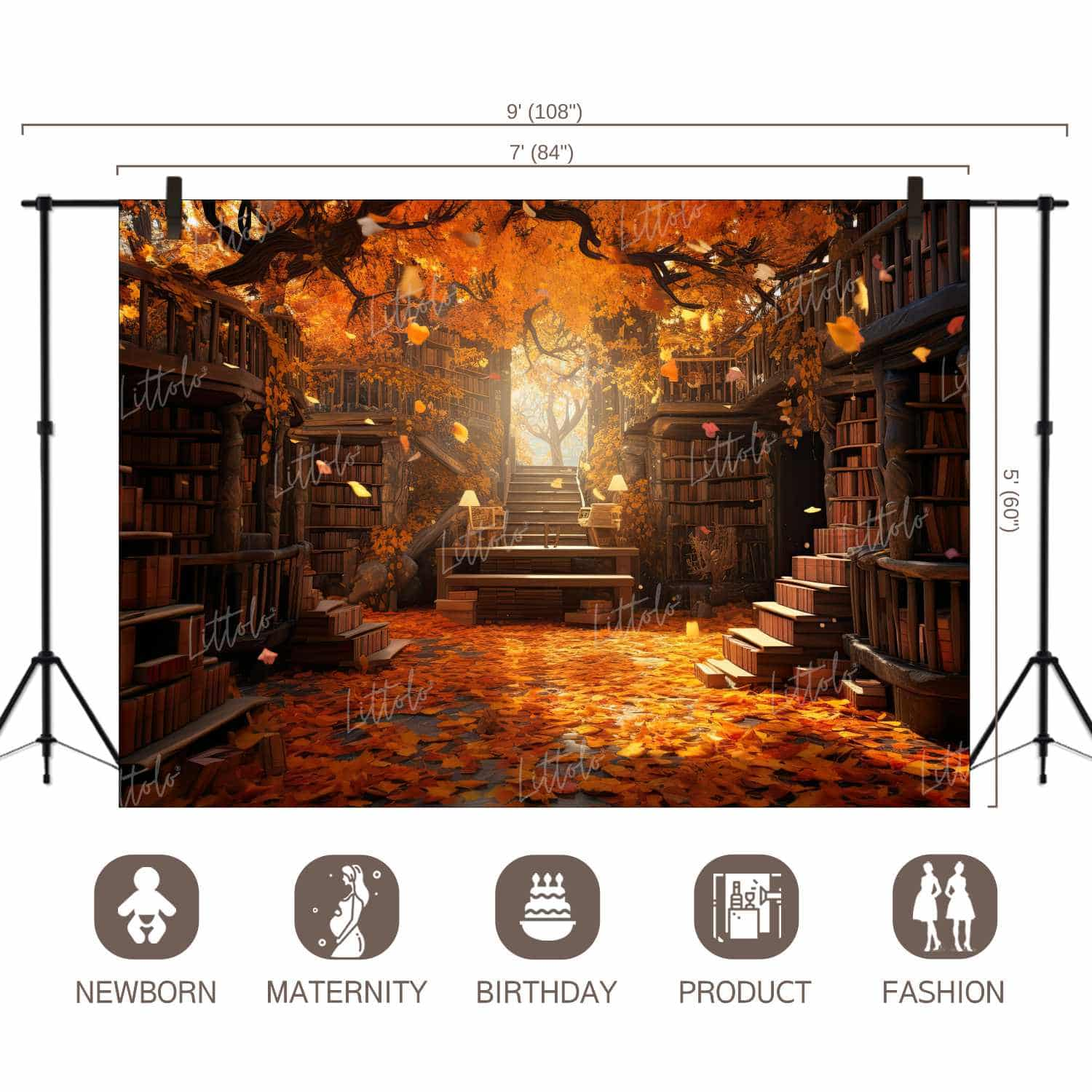 LB1391 Festivals and Seasons Autumn Backdrop