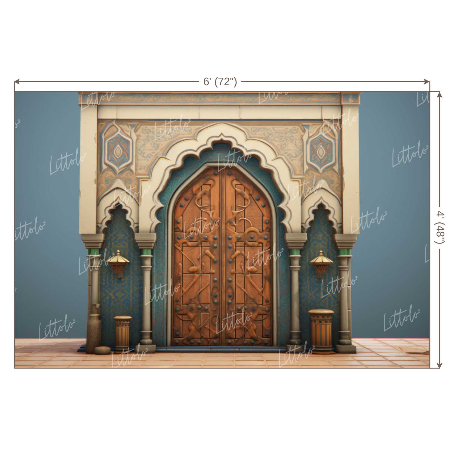 LB1395 Doors and Windows Backdrop