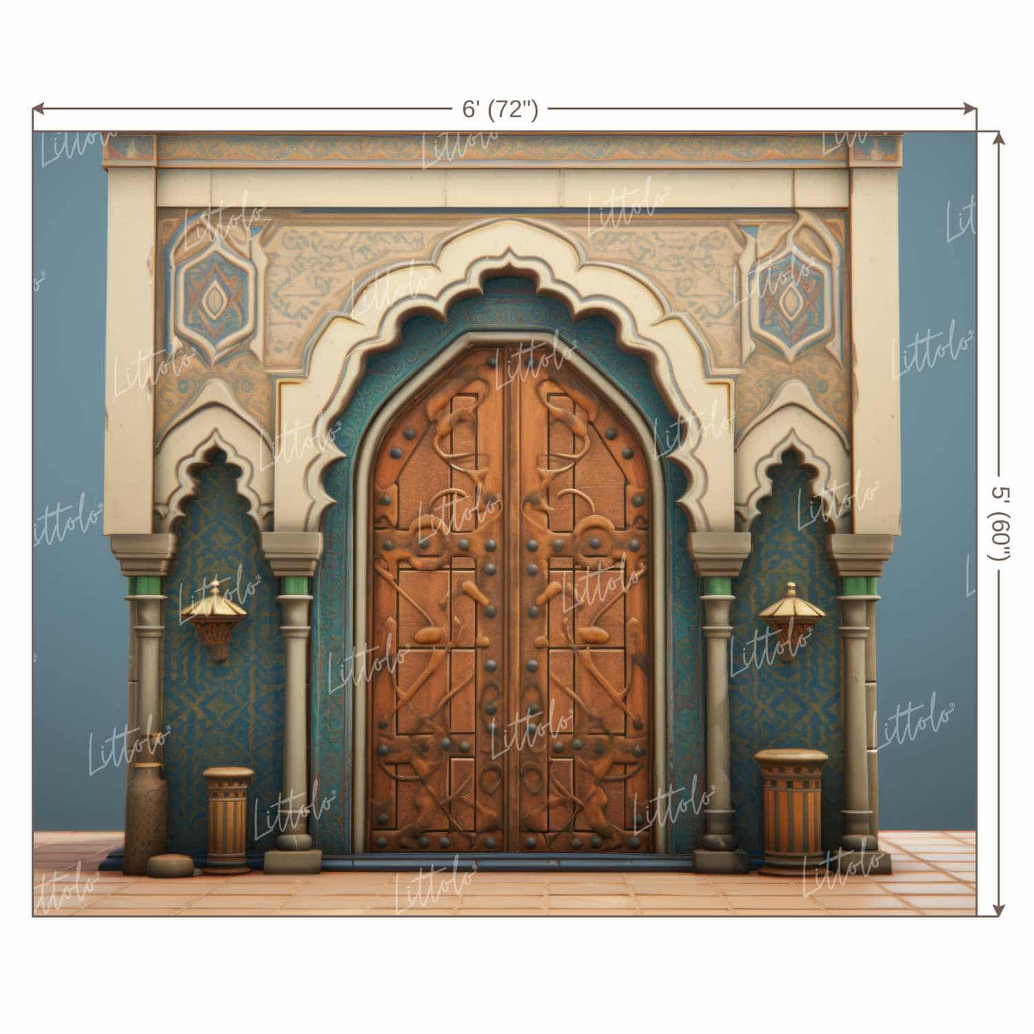 LB1395 Doors and Windows Backdrop