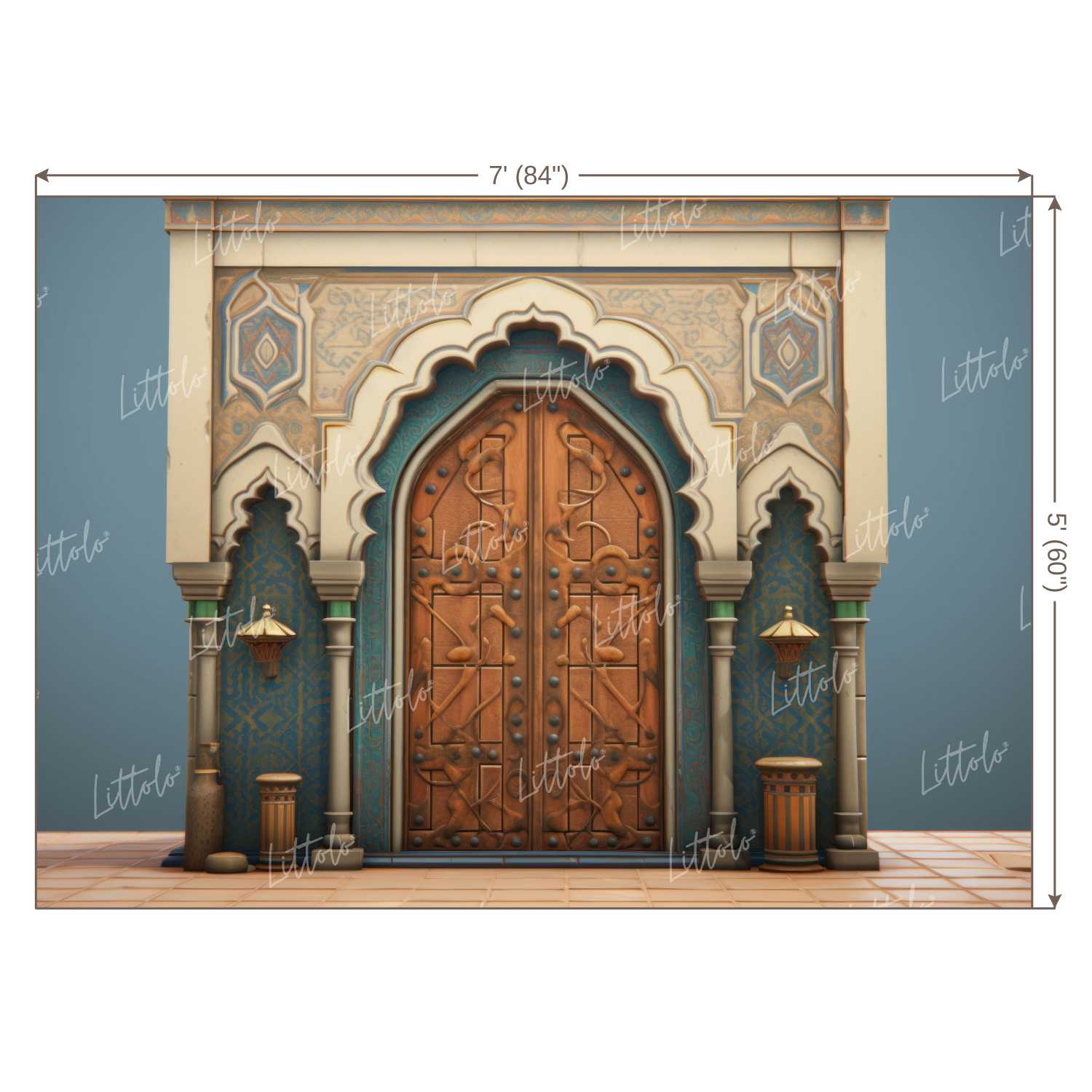 LB1395 Doors and Windows Backdrop