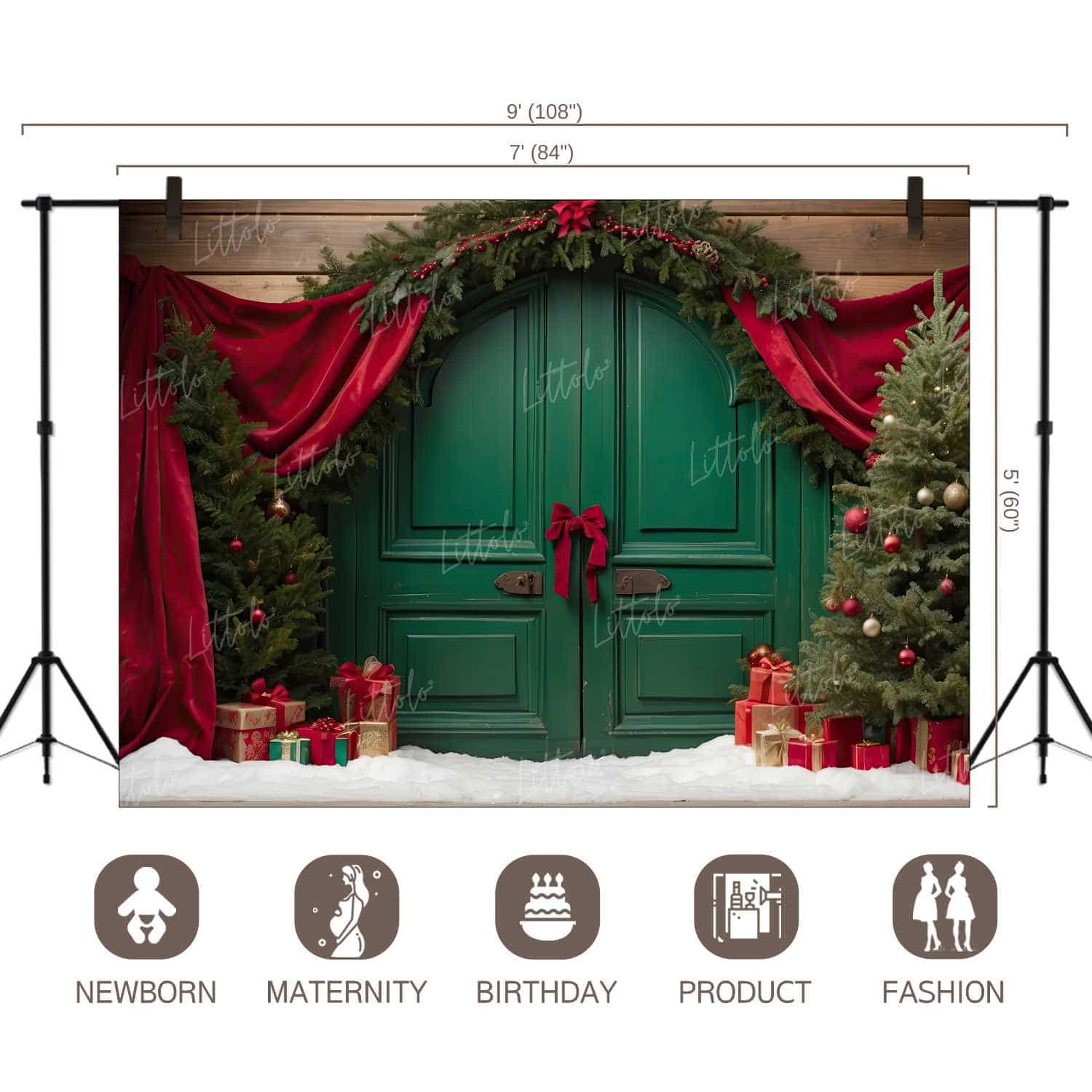 LB1396 Festivals and Seasons Christmas Backdrop