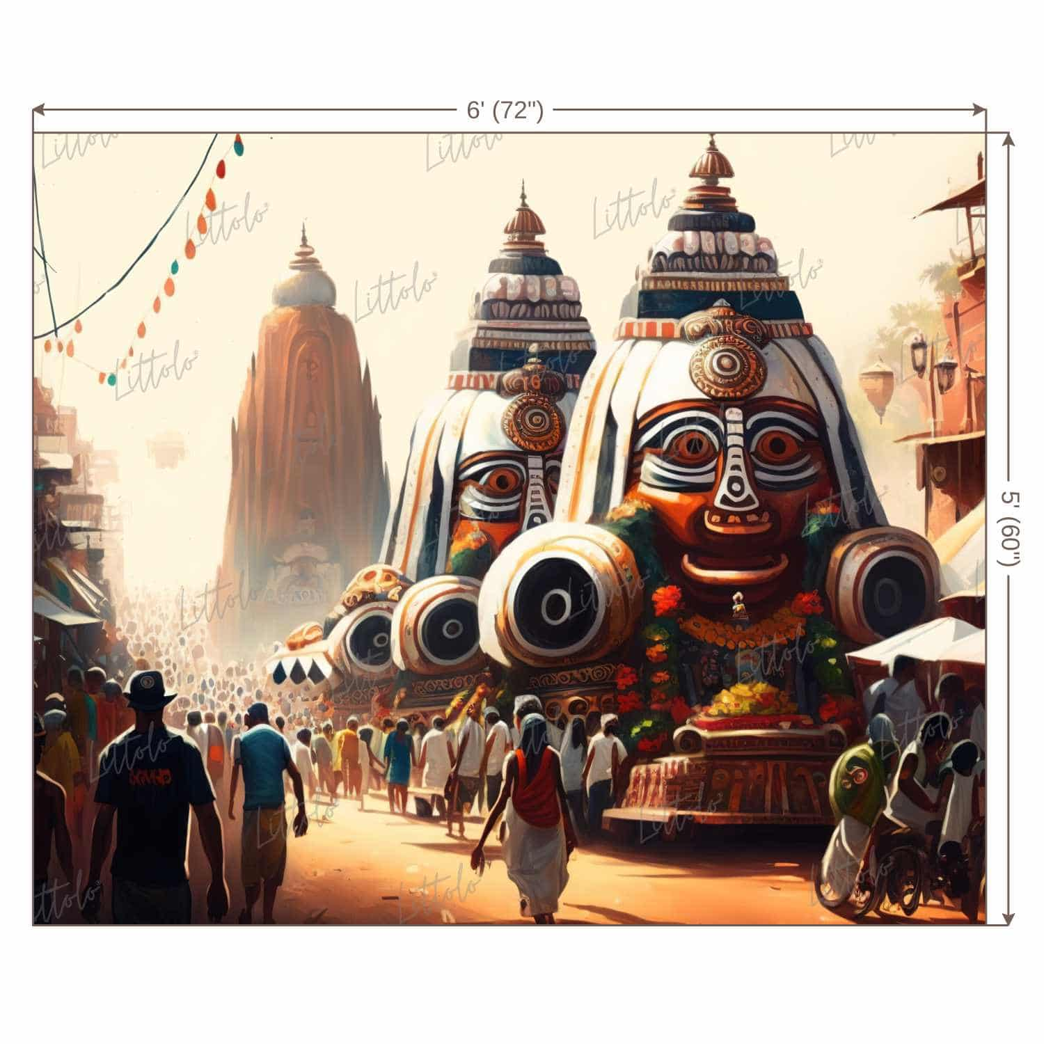 LB1401 Festivals and Seasons Rathyatra Backdrop