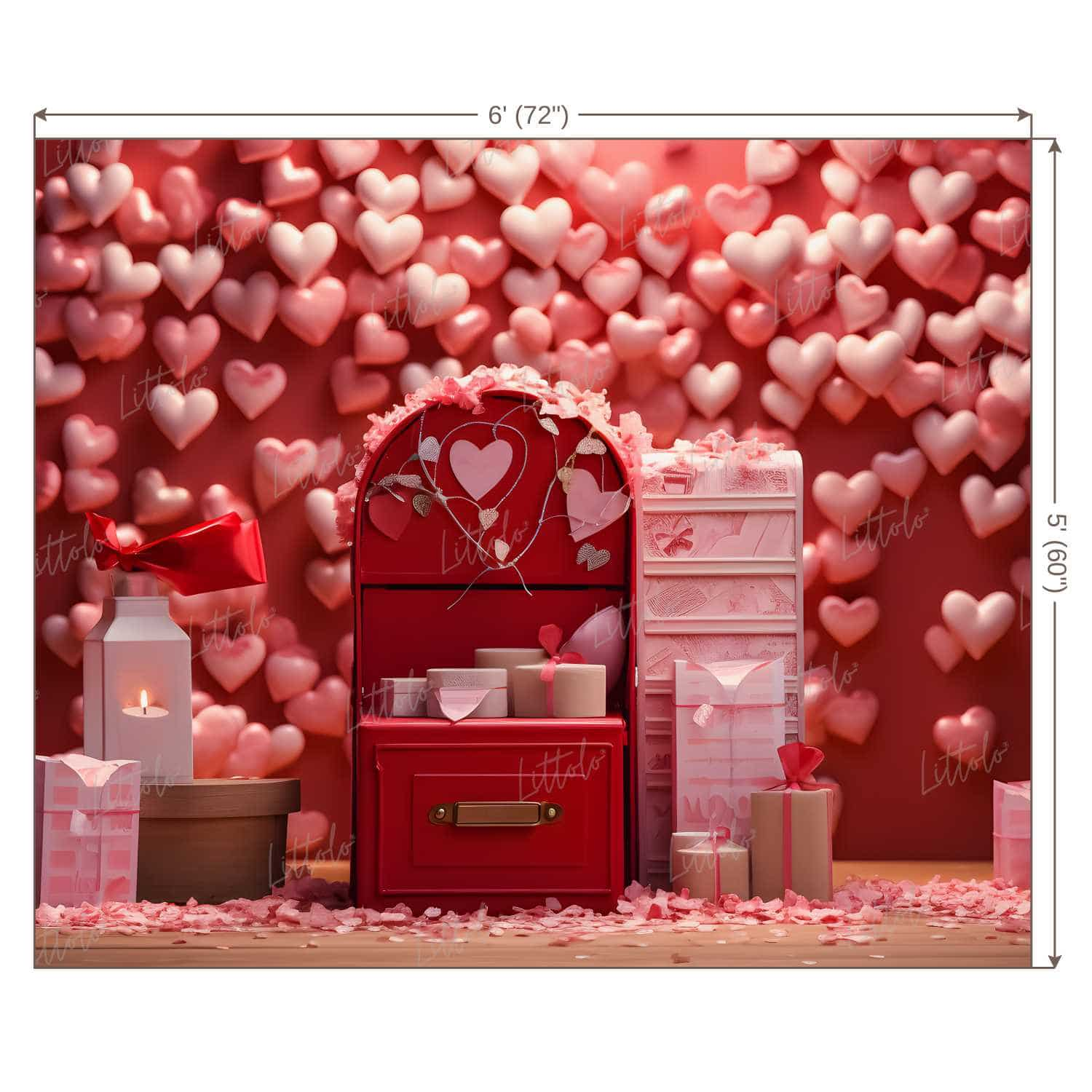 LB1444 Festivals and Seasons Valentine's Day Backdrop