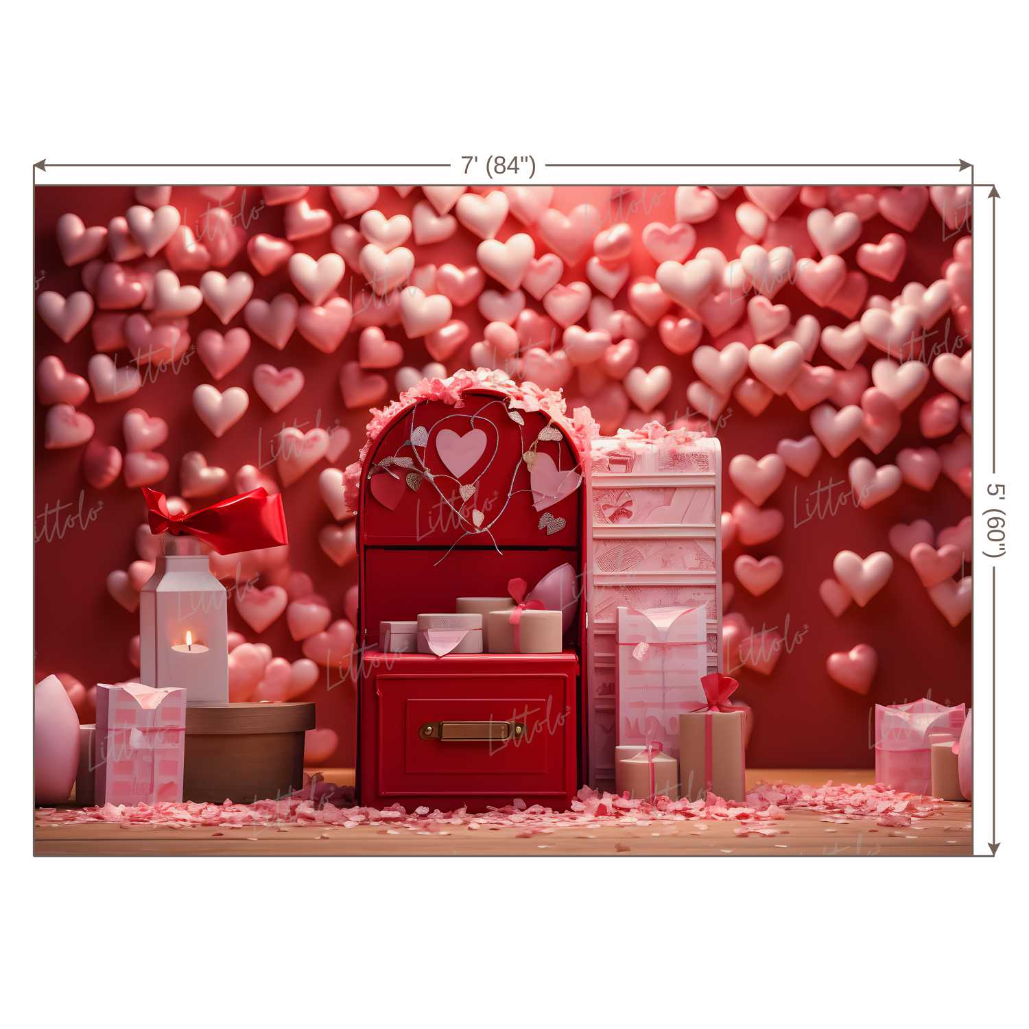 LB1444 Festivals and Seasons Valentine's Day Backdrop