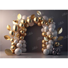 LB1449 Cake Smash and Themed Drops Balloon Garland Backdrop