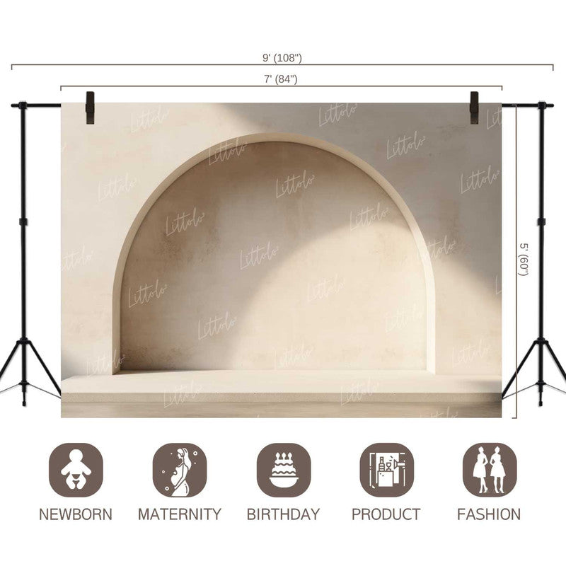 LB1468 Boho Arch Texture Backdrop