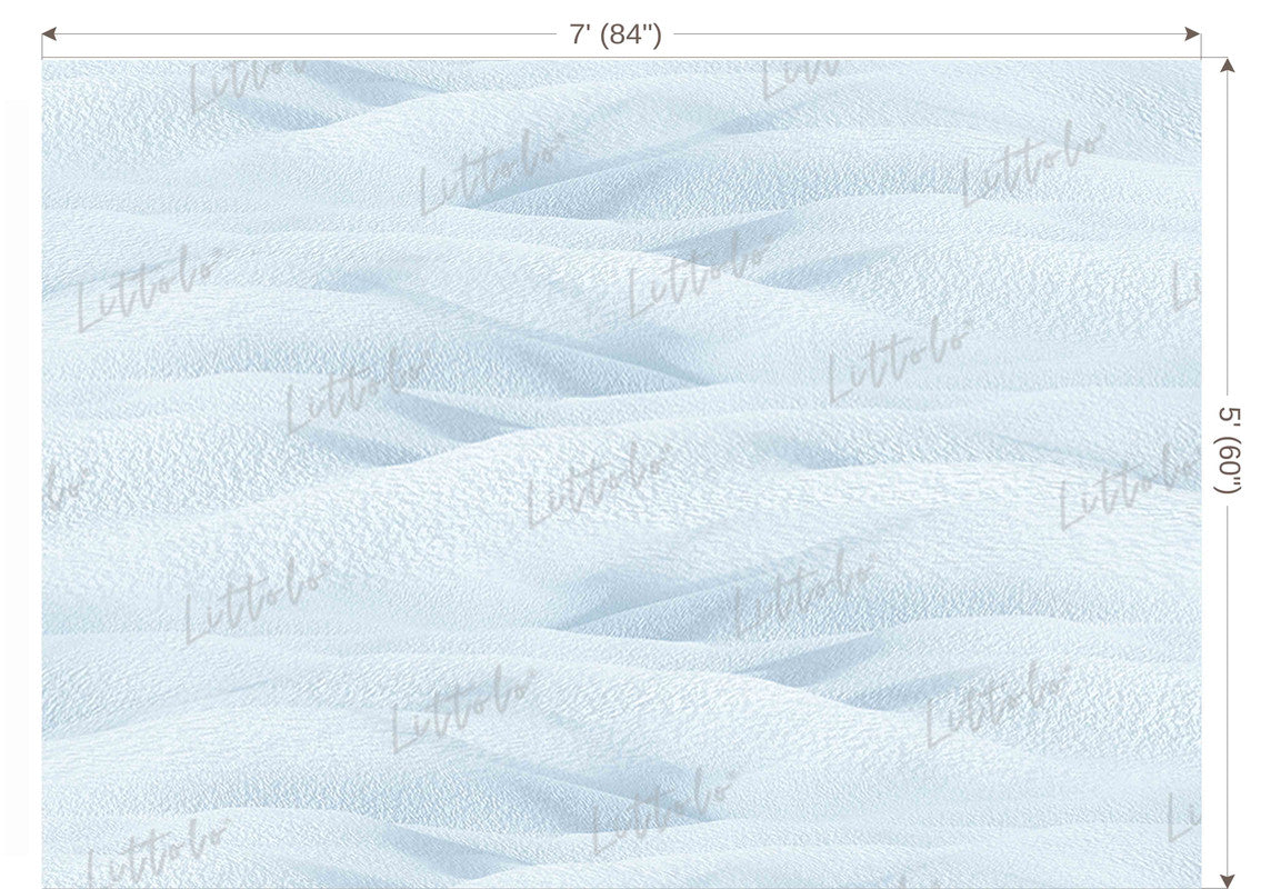 LB1488 Winter Snow & Sand Floor Backdrop