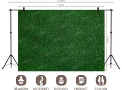 LB1492 Green Grass Backdrop