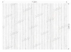 LB1496 Wooden White Plank Backdrop