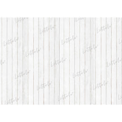 LB1496 Wooden White Plank Backdrop