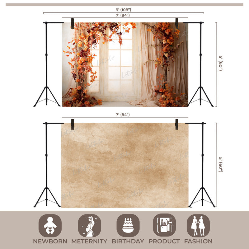 LB1512 Autumn Window Backdrop Combo (2 Pcs)