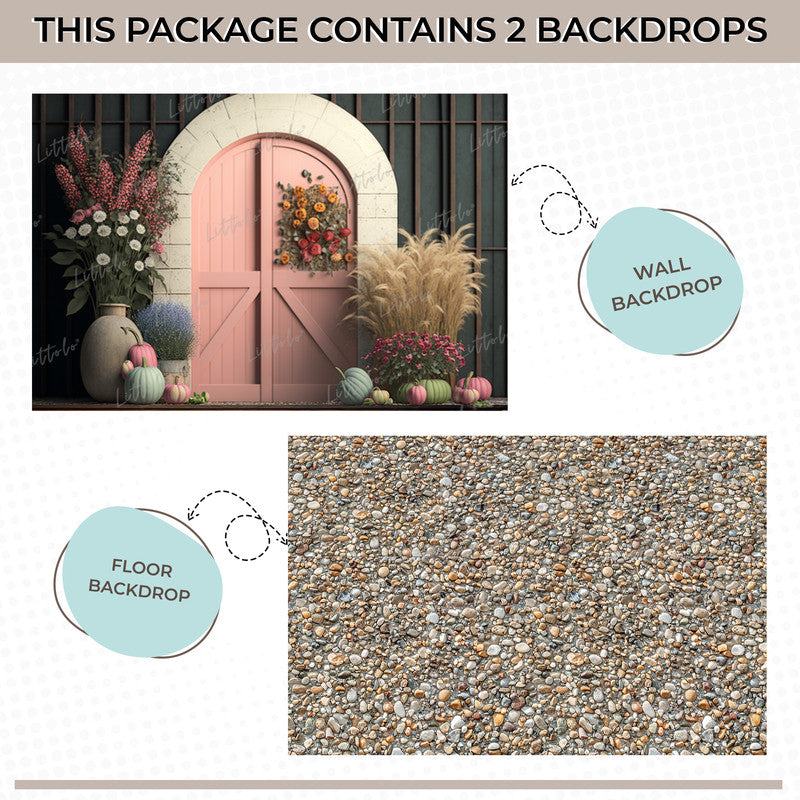 LB1514 Autumn Door Backdrop Combo (2 Pcs)