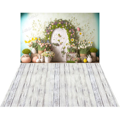 LB1515 Whimsical Garden Easter Backdrop Combo (2 Pcs)