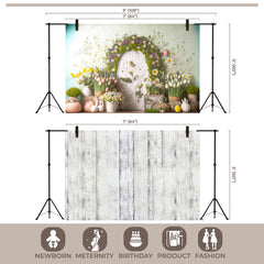 LB1515 Whimsical Garden Easter Backdrop Combo (2 Pcs)