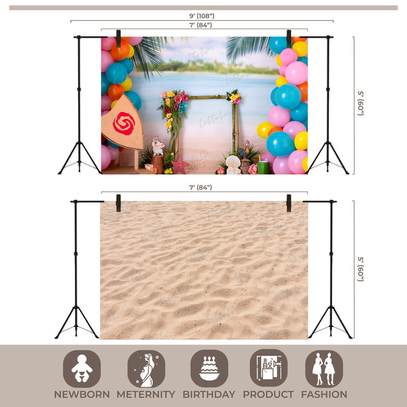 LB1516 Beach Party Backdrop Combo (2 Pcs)