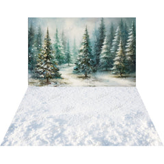 LB1521 Winter Forest Backdrop Combo (2 Pcs)