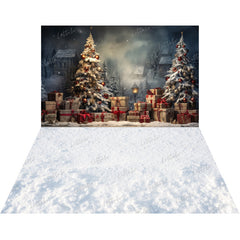 LB1522 Christmas Scene Backdrop Combo (2 Pcs)