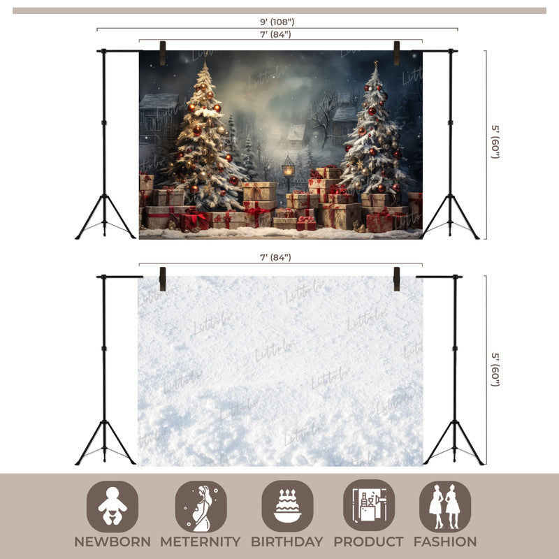 LB1522 Christmas Scene Backdrop Combo (2 Pcs)