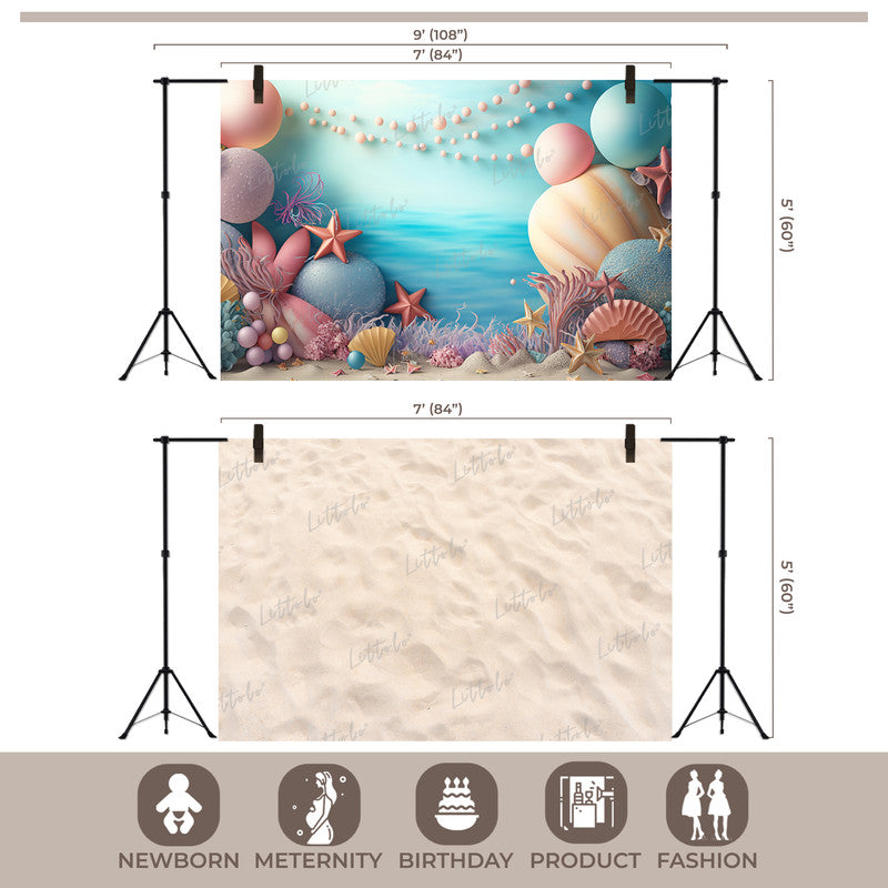 LB1525 Underwater Fantasy Backdrop Combo (2 Pcs)